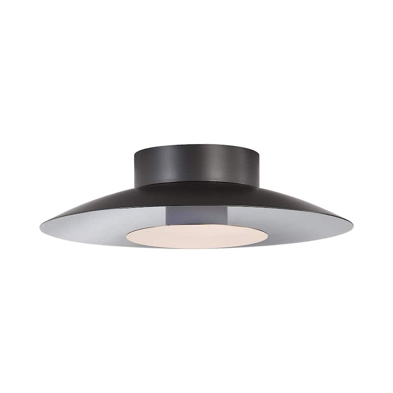 Golden Lighting 6400-FM12 GRA Luma 12" Wide Semi-flush Ceiling Fixture