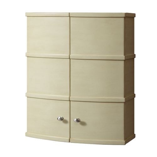 DecoLav 5253 Olivia 22" Wood Wall Cabinet with Adjustable Interior Shelf and Curved Doors
