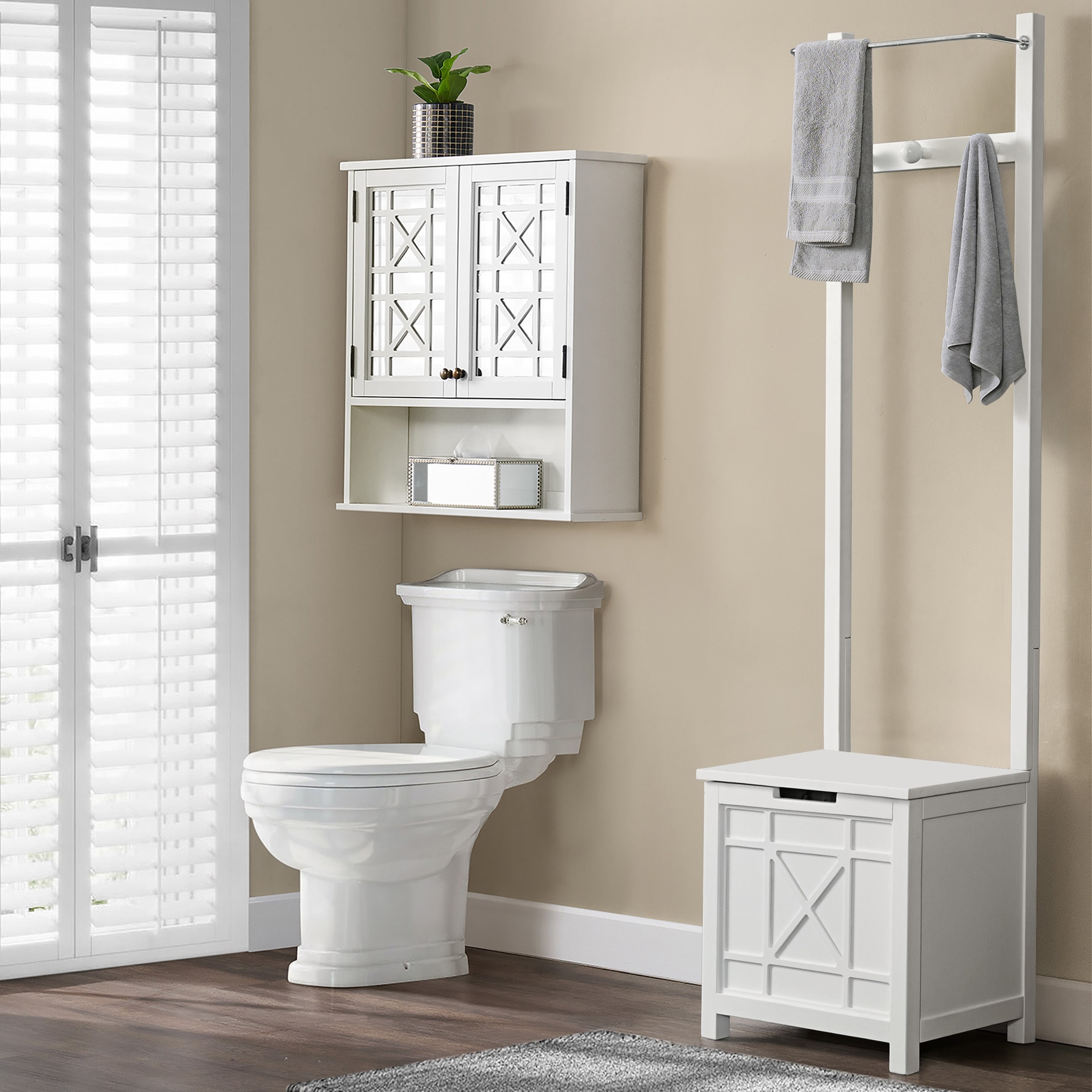 Solid Manufactured Wood Accent Stool white Bed Bath Beyond 39172646