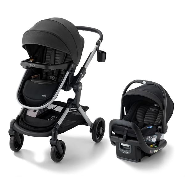 slide 2 of 7, Graco Modes Nest DLX 3-in-1 Travel System, Raven - N/A