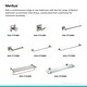 preview thumbnail 10 of 12, Kraus Ventus 25" Brass Towel Rack