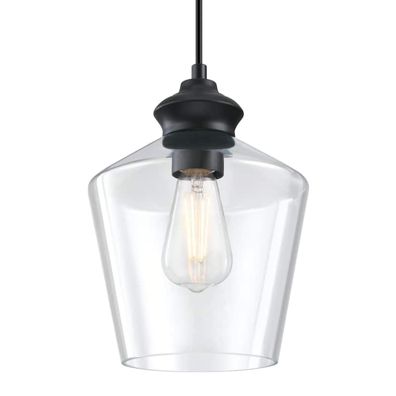 Westinghouse Lighting Ramsey One-Light Indoor Mini Pendant, Brushed Nickel Finish with Clear Glass