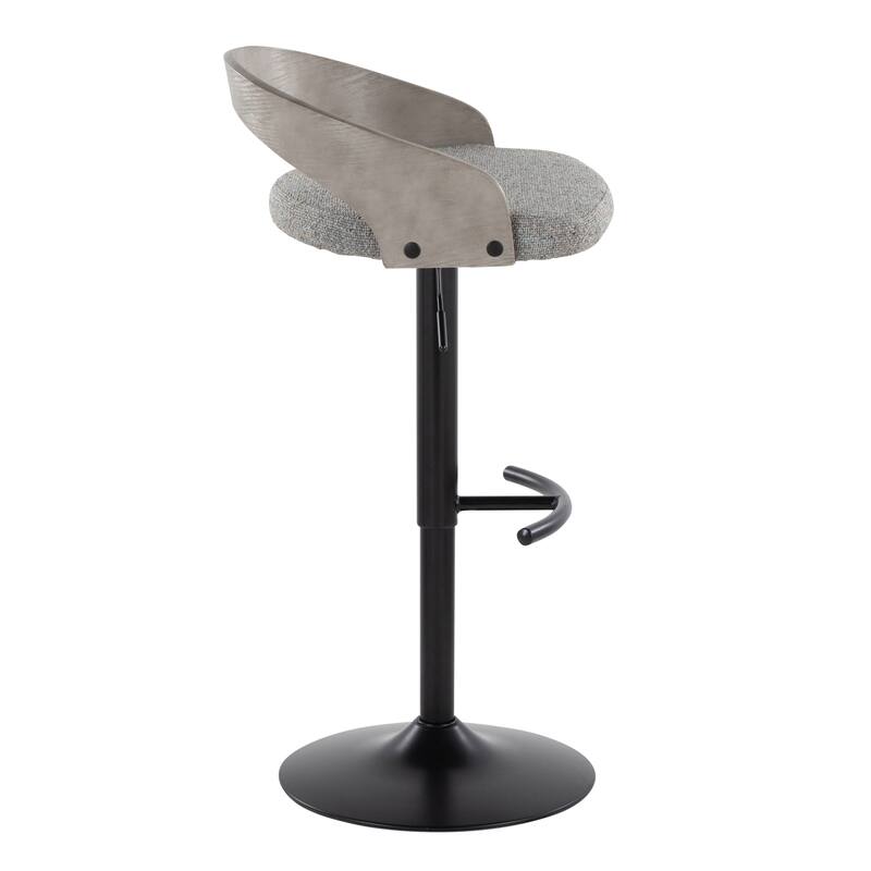 Carson Carrington Stavanger Adjustable Bar Stool with Rounded T Footrest (Set of 2)