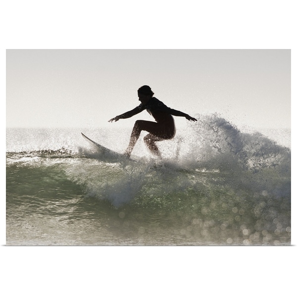 "man surfing" Poster Print