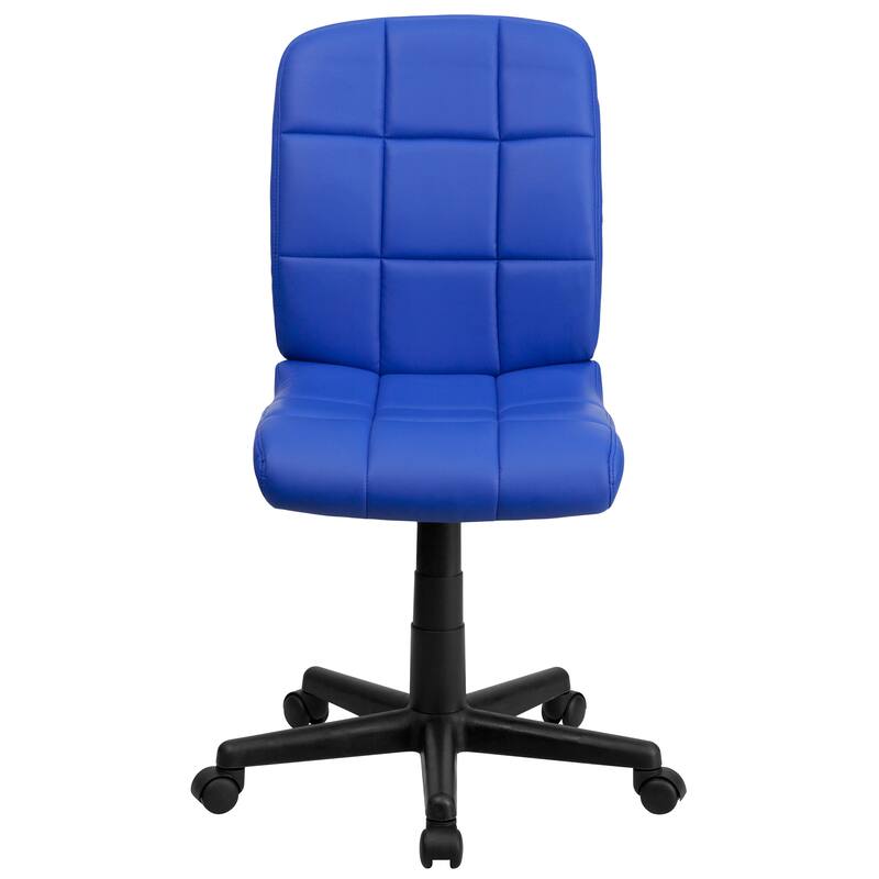 Mid-Back Quilted Vinyl Swivel Task Office Chair