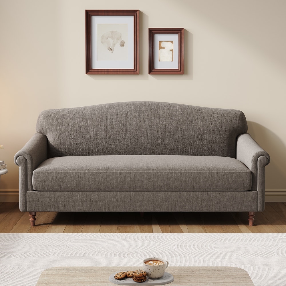 Christopher Knight Home - Modern Upholstered Loveseat Sofa with Rolled Arms