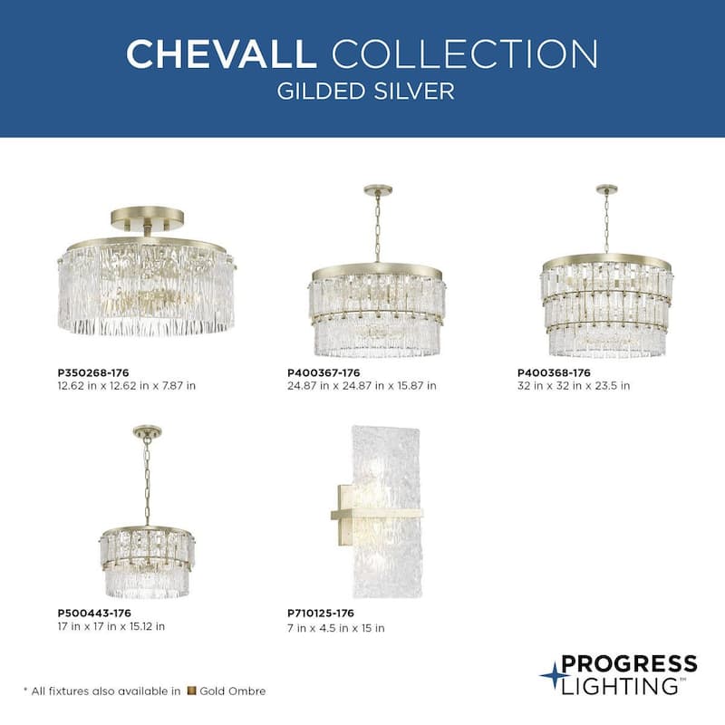 Progress Lighting P500443 Chevall 3 Light 17" Wide Pendant