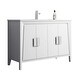 preview thumbnail 105 of 107, Fine Fixtures Imperial Collection Bathroom Vanity Cabinet Set, 48 Inch - Single Sink - White Ashtree