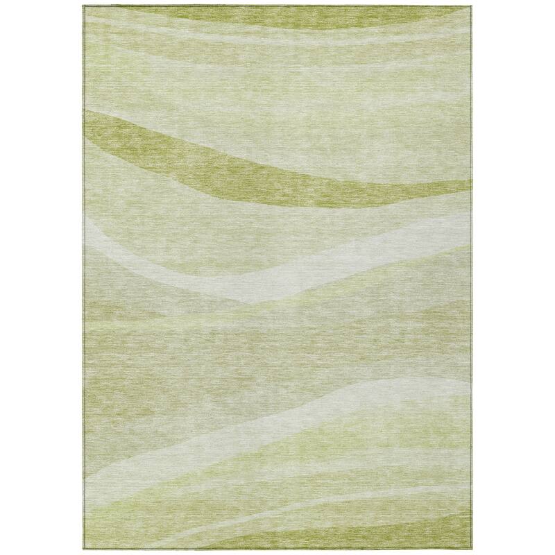 Machine Washable Indoor/ Outdoor Contemporary Deco Chantille Rug