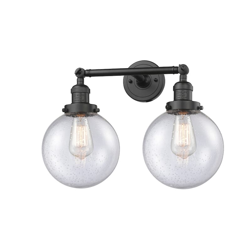 Innovations Lighting Beacon 2 Light 19" Wide Bathroom Vanity Light - Oil Rubbed Bronze / Seedy