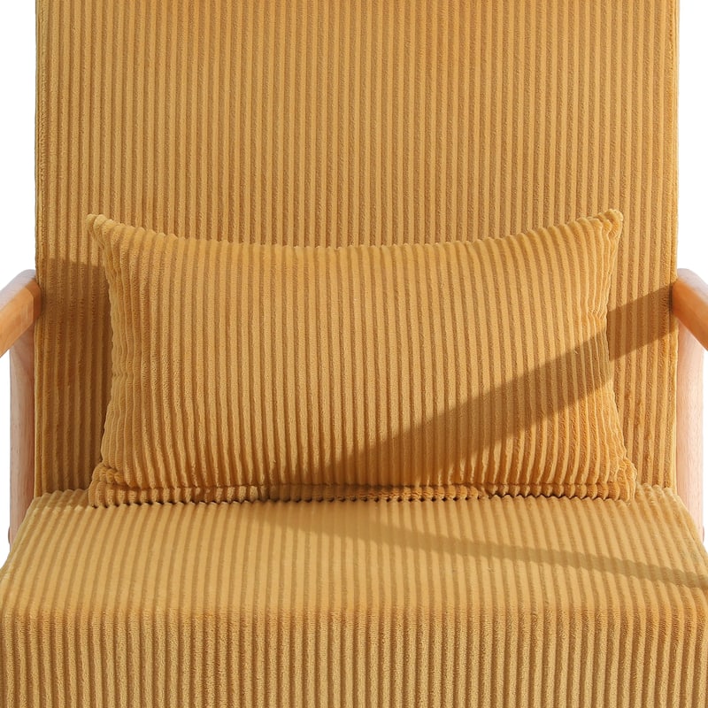 Set of 2 Mid-Century Upholstered Accent Chair with Cushion
