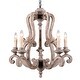 preview thumbnail 7 of 30, Bella Depot 5-Light Vintage Distressed Wood Pendant Light, Retro French Country Chandelier