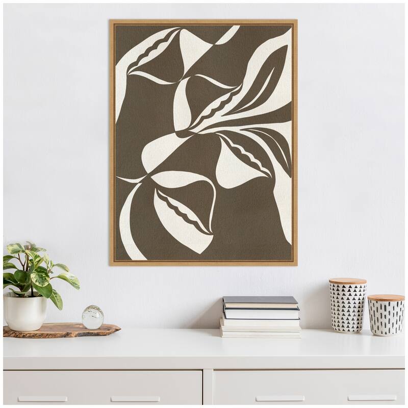 Kate and Laurel Sylvie Boundby Beauty 8 Framed Canvas by Shatha Al Dafai
