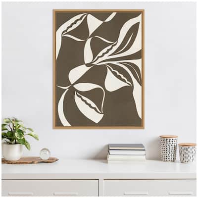 Kate and Laurel Sylvie Boundby Beauty 8 Framed Canvas by Shatha Al Dafai