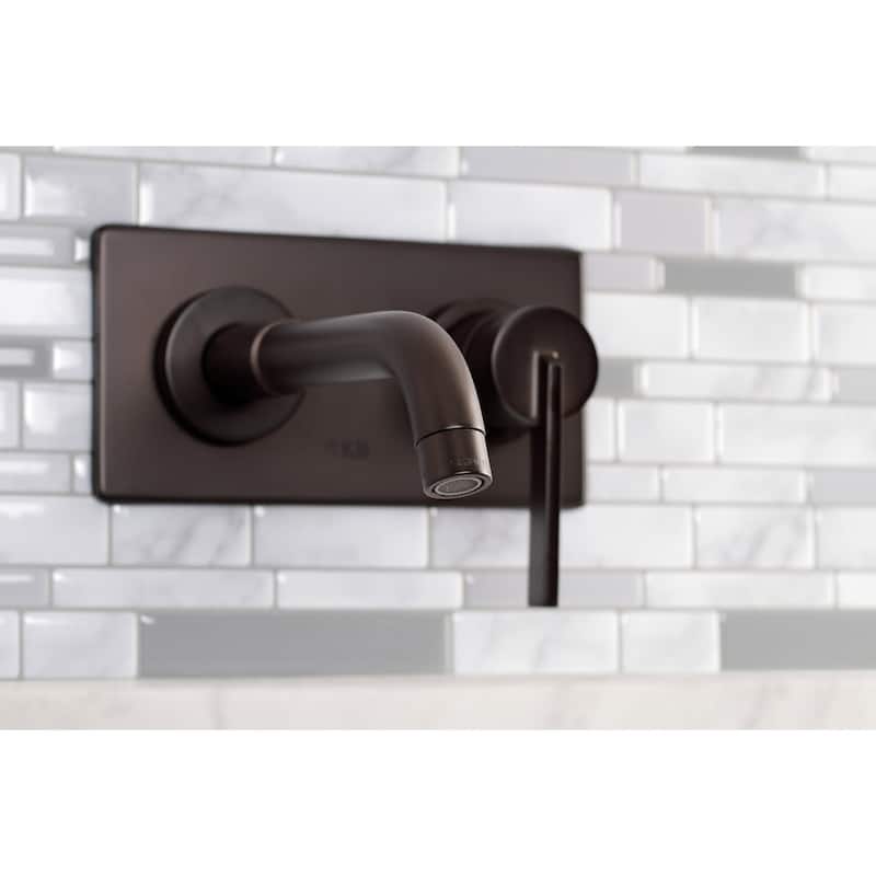 Kingston Brass Continental 1.2 GPM Wall Mounted Mini-Widespread