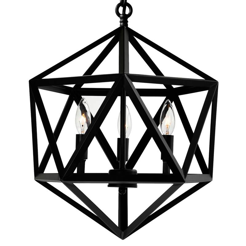 Amazon 3 Light Black Pendant