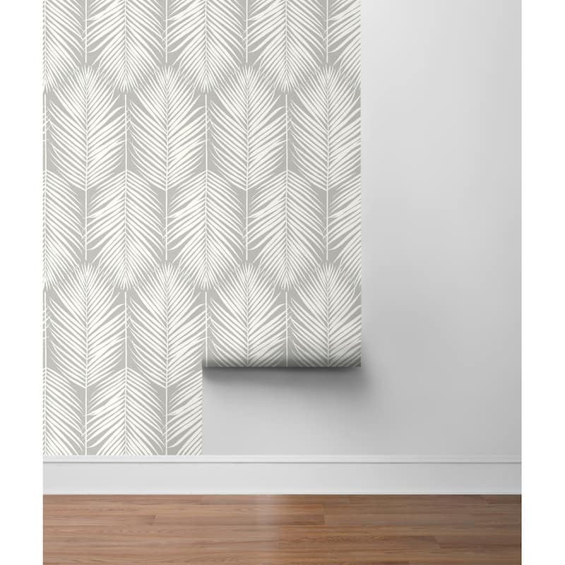 NextWall Palm Silhouette Peel and Stick Wallpaper