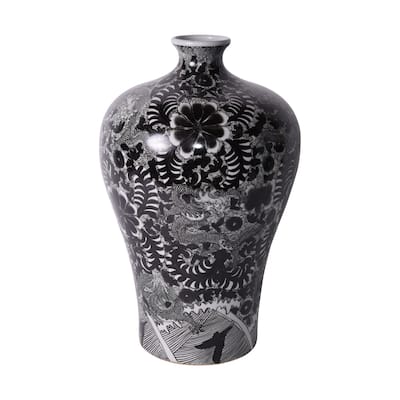 Dragon Prunus Floor Vase