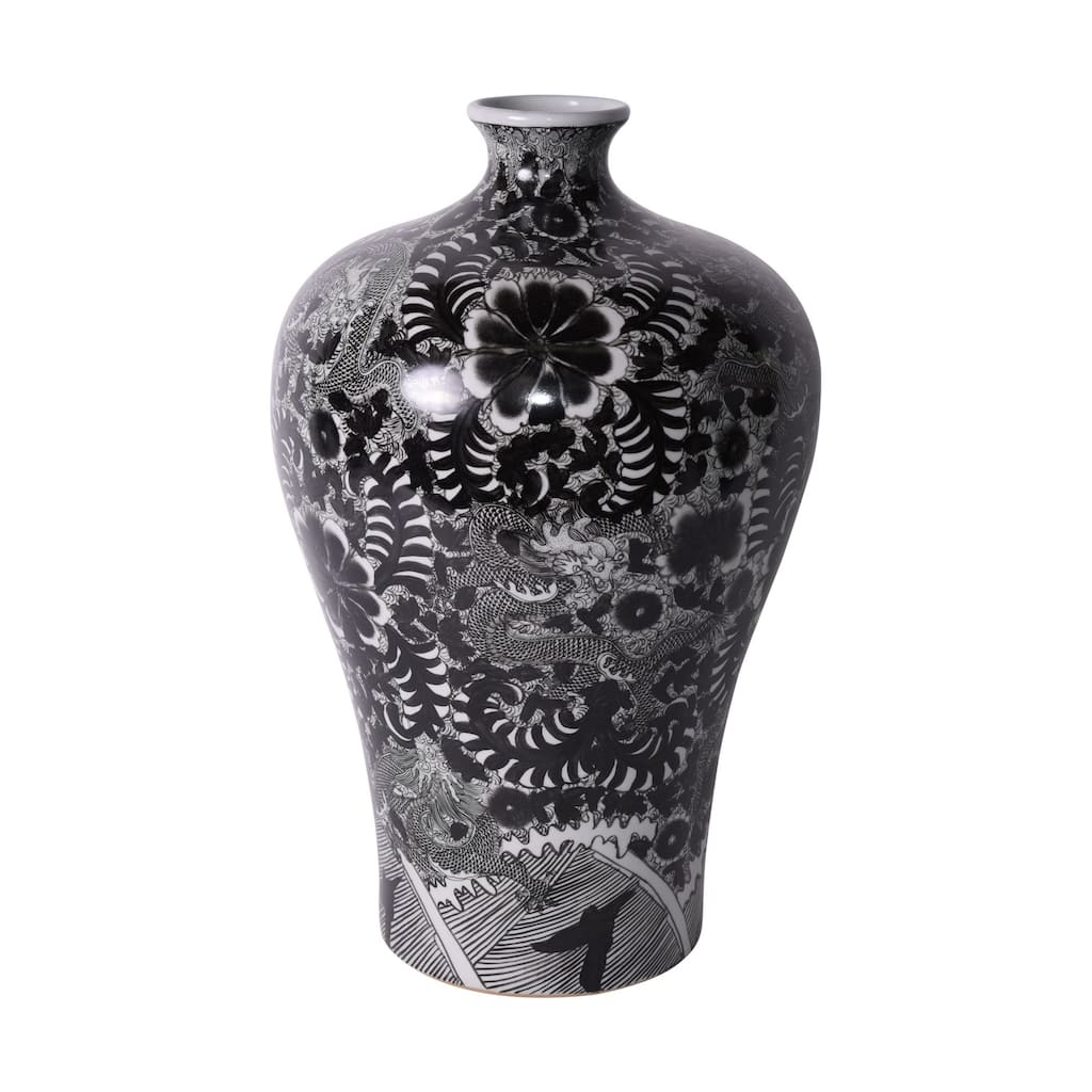 Dragon Prunus Floor Vase