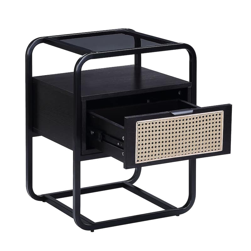 ACME Colson 1-drawer Accent Table in Black