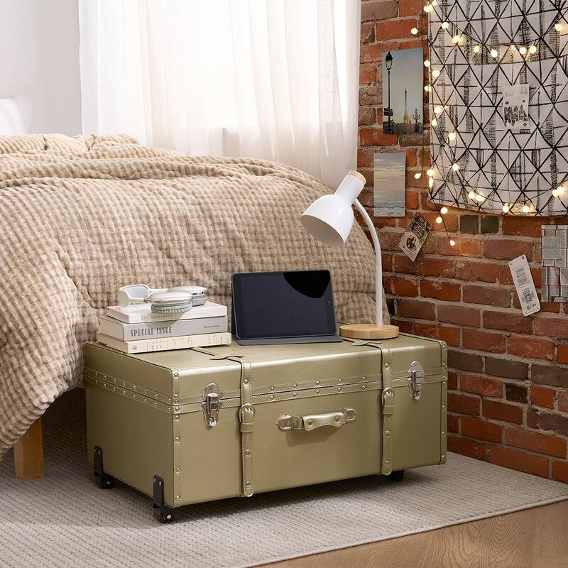 Texture® Brand Trunk - Glitter Gold by DormCo