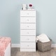 preview thumbnail 17 of 20, Prepac Astrid 6 Drawer Dresser for Bedroom, Tall Chest of Drawers, Bedroom Furniture, Clothes Storage and Organizer