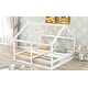 preview thumbnail 4 of 8, Twin Size House-Themed Platform Beds with Side-by-Side Design and Safety Guardrails