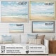 preview thumbnail 4 of 11, Designart "Beach Photo Coastal Tranquility III" Nautical & Beach Framed Canvas Prints