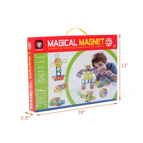 magnetic tiles building blocks set