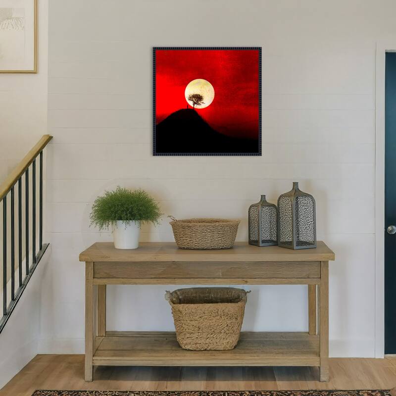 Full Moon by Inge Schuster Framed Canvas Wall Art Print