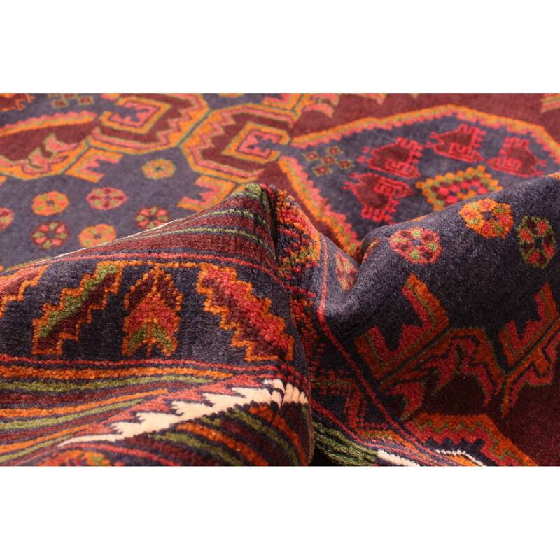 ECARPETGALLERY Hand-knotted Teimani Dark Navy Wool Rug - 3'10 x 6'3