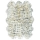 preview thumbnail 32 of 201, SAFAVIEH Handmade Natural Sheepskin Leanca 3.4-inch Thick Rug 5'5" x 7'7" - Ivory/Smoke Grey - Rectangle