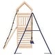 preview thumbnail 6 of 18, vidaXL Swing Set Outdoor Backyard Wooden Playground Equipment for Kids Age 3-8