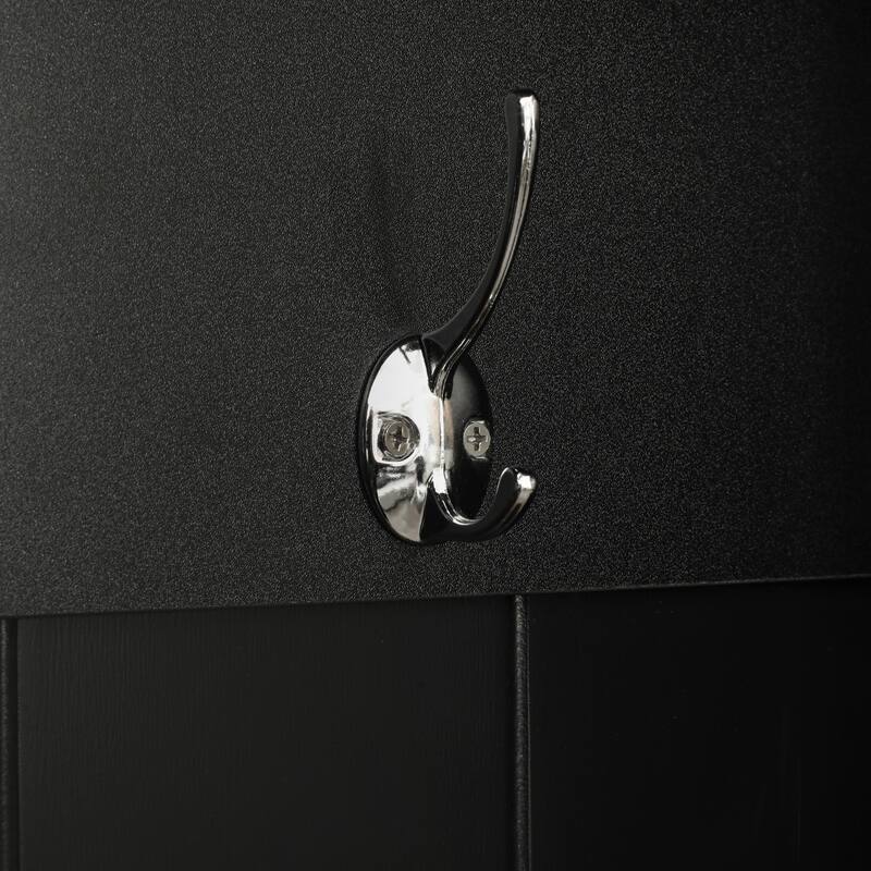 Minimalist Stylish Hall Tree with Shoe Cabinet with 3 Hanging Hooks