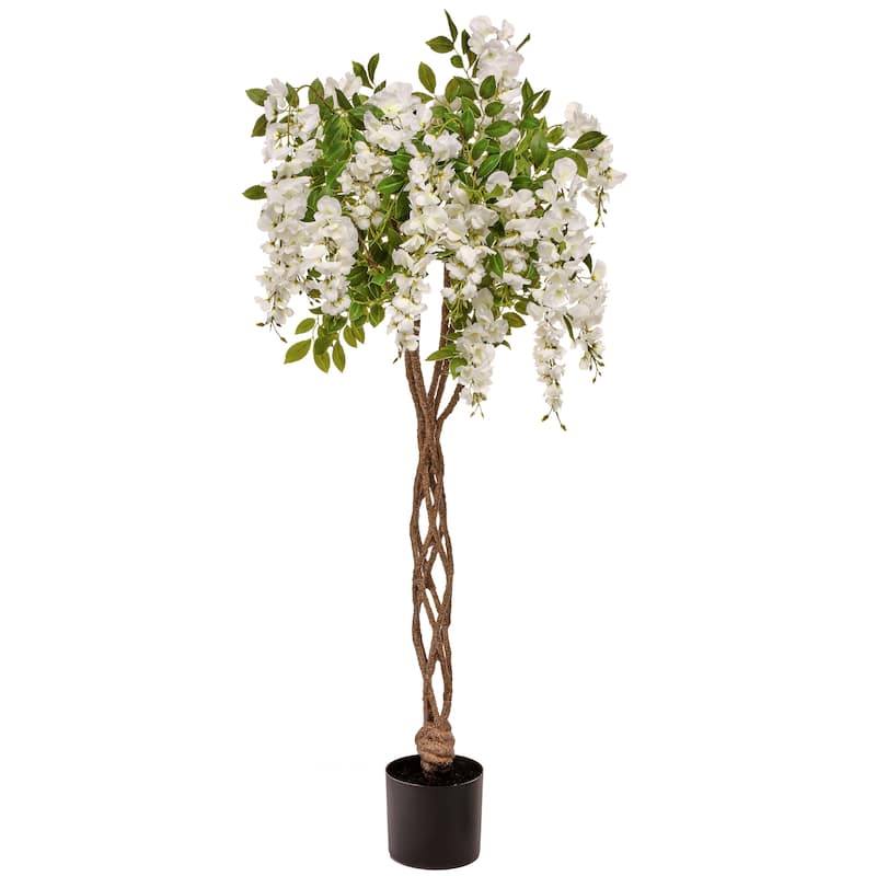 Potted Flowering Wisteria Tree 48"