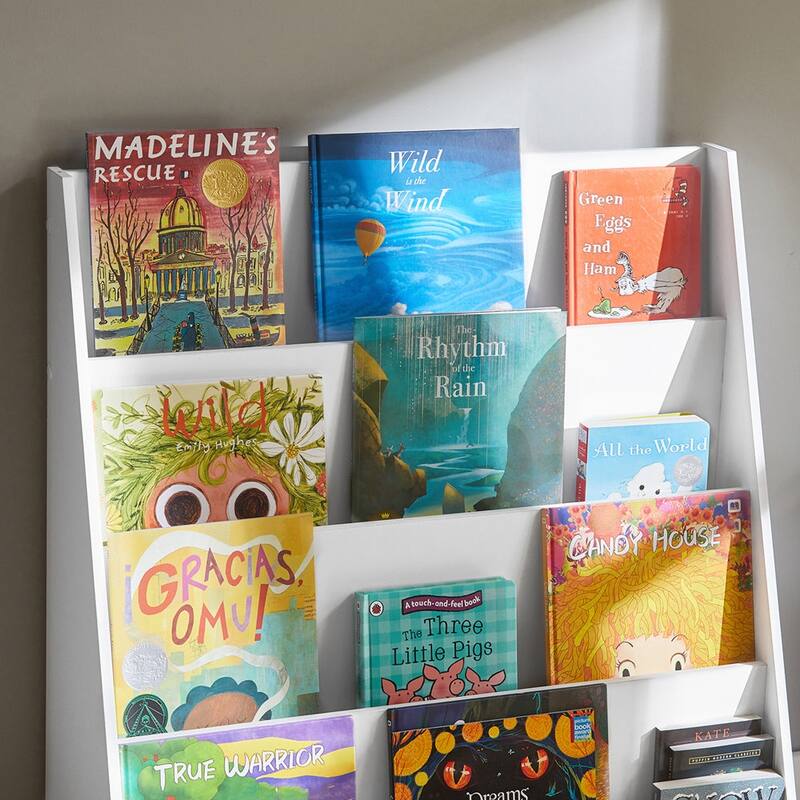 SoBuy KMB32-W, Children Kids Bookcase Storage Display Rack Organizer Holder