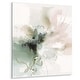 preview thumbnail 2 of 4, Designart "Green And Cream Essence Of Modernity I" Abstract Metal Wall Art