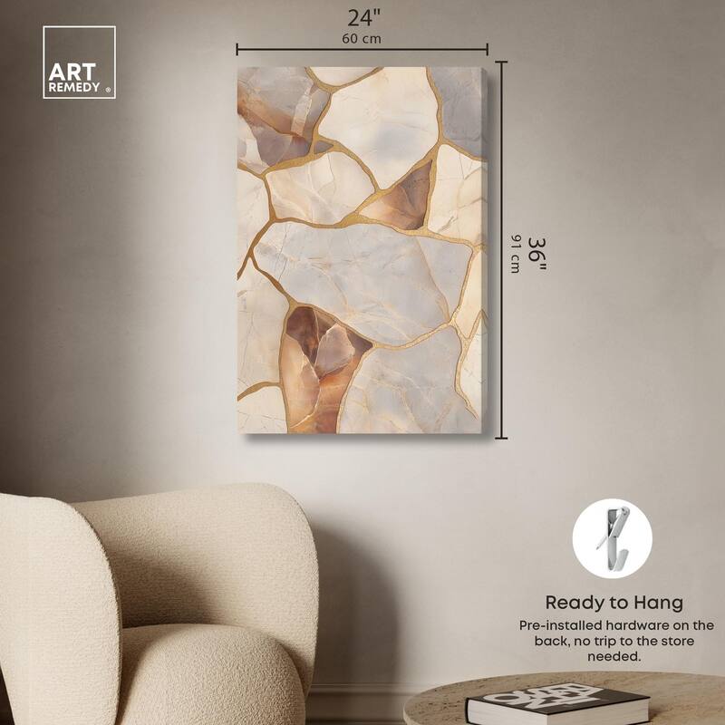Textured Earthy Tones II Canvas by Art Remedy, Gallery Wrapped