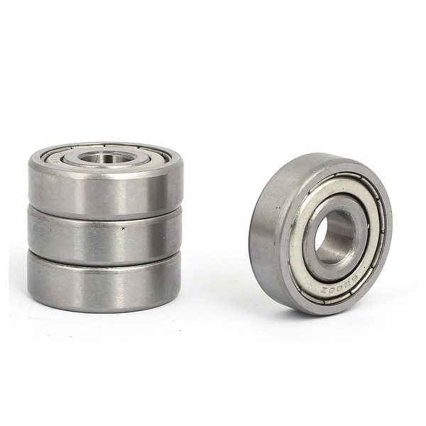 10mmx30mmx9mm Shields Dust-Proof Deep Groove Rolling Ball Bearings 6200Z 4pcs