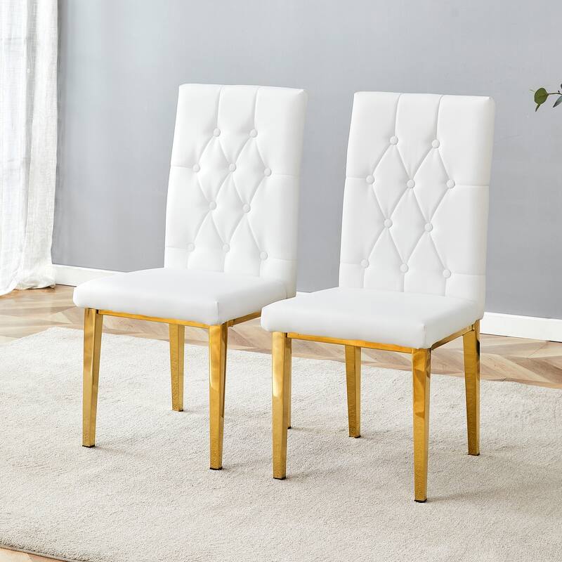 Elegant Armless Dining Chairs – Grid & Buckle Back Design, Blending Vintage Charm with Modern Sophistication‌
