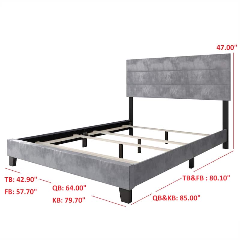 Clayfell Vallejo Upholstered Panel Bed