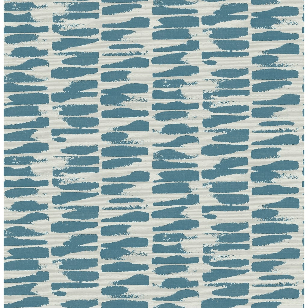 A-Street Prints Myrtle Sea Green Abstract Stripe Wallpaper