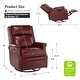 preview thumbnail 8 of 88, Echidna 29.6" Transitional Genuine Leather Swivel Rocker Nursery Chair with Nailhead Trim by HULALA HOME