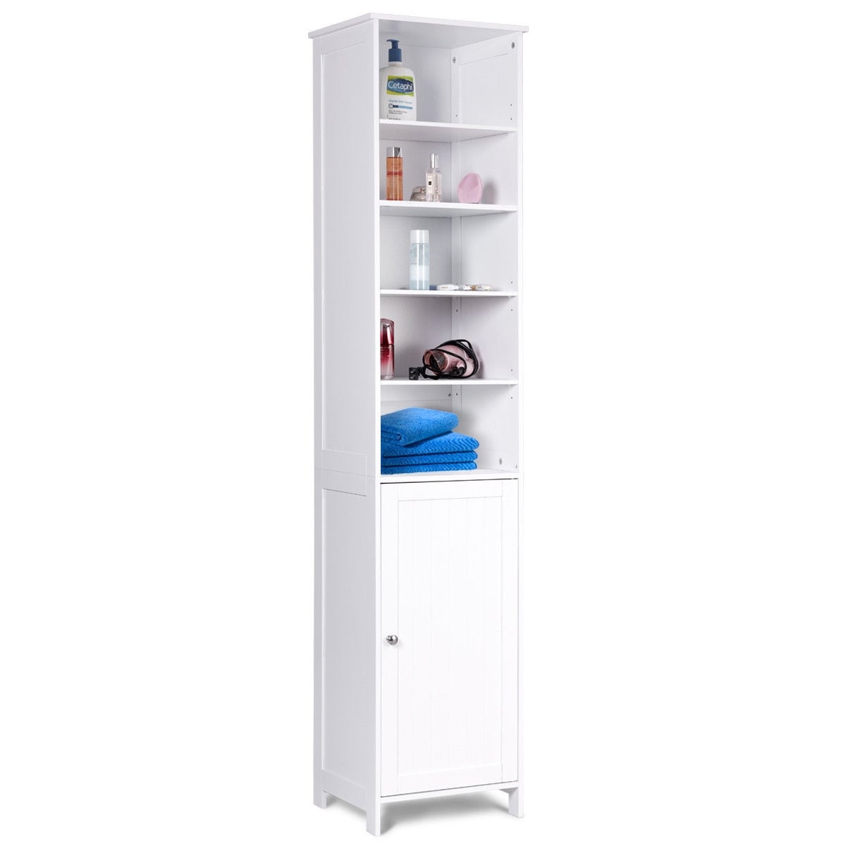 72h Tall Floor Storage Cabinet Free Standing Shelving Overstock 20461928