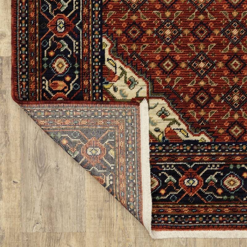 Style Haven Leander Persian Inspiration Fringed Wool Blend Area Rug