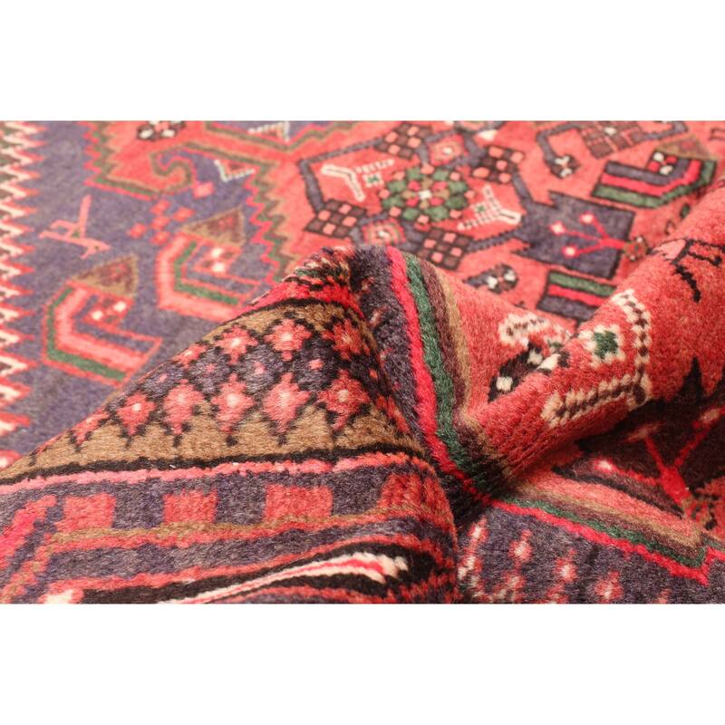 ECARPETGALLERY Hand-knotted Andelz Red Wool Rug - 4'2 x 7'0