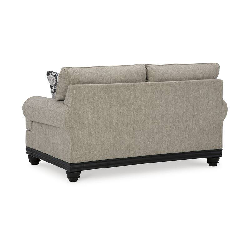 Signature Design by Ashley Elbiani Black/Gray Loveseat - 73"W x 40"D x 41"H