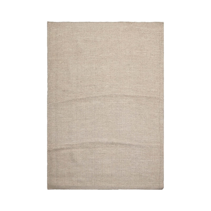 LoomBloom Moss Handmade Designer 100% Wool Oriental Area Rug - 5' 3'' x 7' 7''