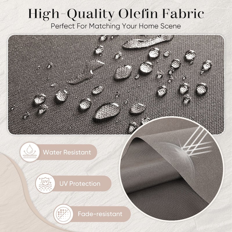 Pocassy 22x25x4" Cushion for Outdoor Swivel Chairs Sofa Set