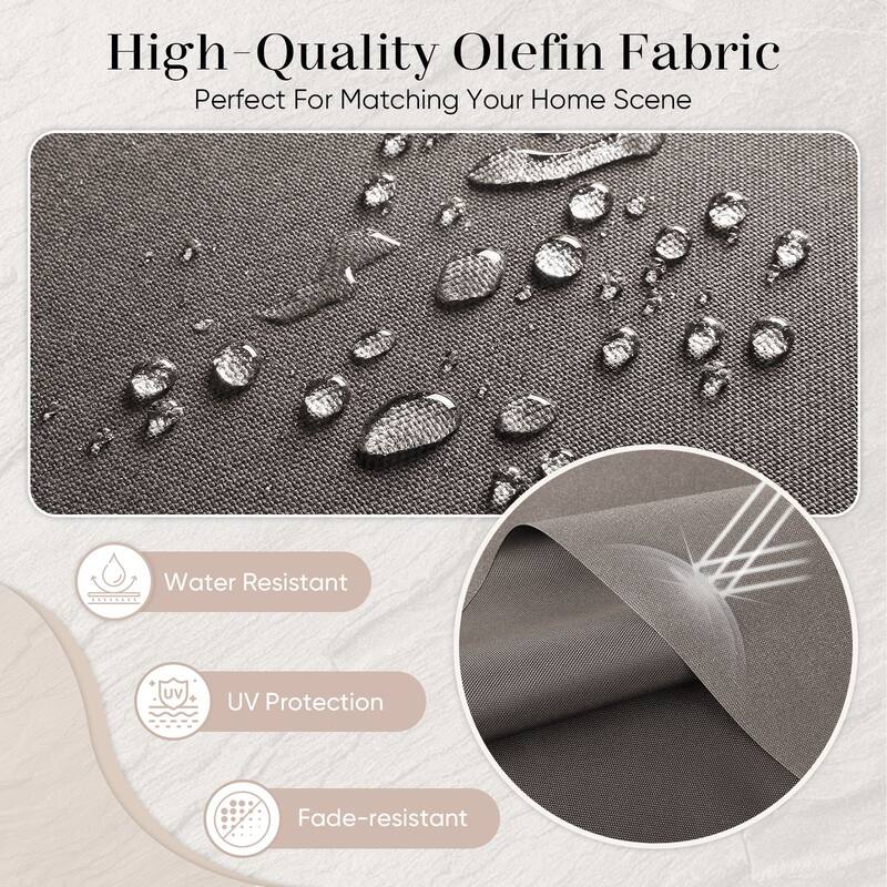 Pocassy 22x25x4 Inch Cushion for Outdoor Swivel Chairs Sofa Set